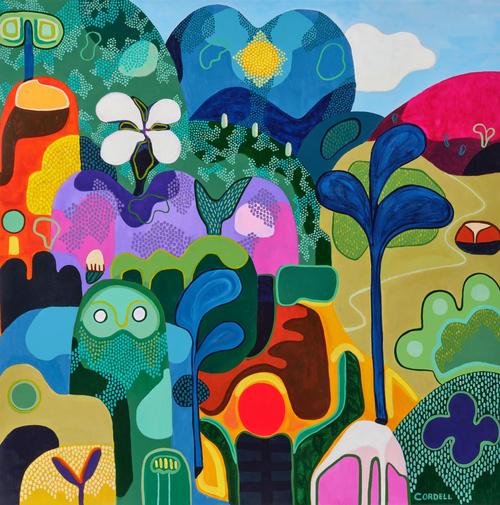 抽象风景图片大全_抽象风景画，色彩线条形状，想象力起飞，感受艺术自然美